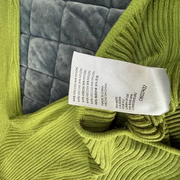 Maeve Anthropologie Parker ribbed turtle neck sweater green size small - Picture 6 of 8